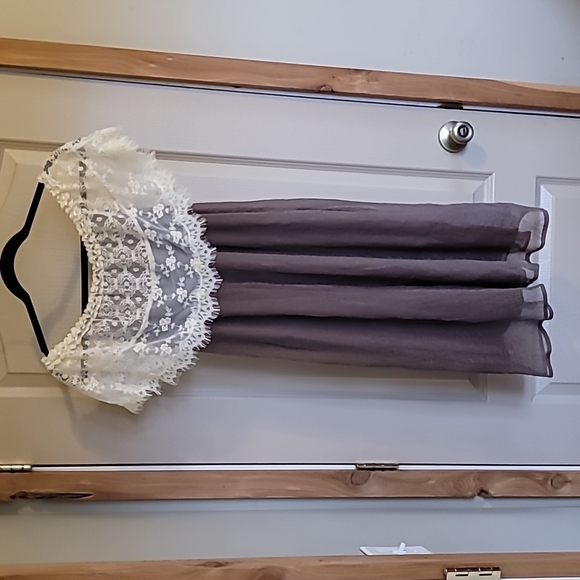 Small Altar'd State Sleeveless Dress with lace neck and shoulder cover - Picture 6 of 7